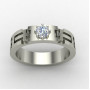 Christ Solitaire American Diamond Ring