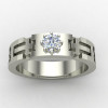 Christ Solitaire American Diamond Ring