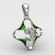 Om Enamel Locket Om Enamel Locket
