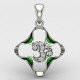 Om Enamel Locket Om Enamel Locket