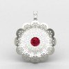 Ruby Swastik Pendant Ruby Swastik Pendant