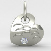Heart Solitaire Locket Heart Solitaire Locket