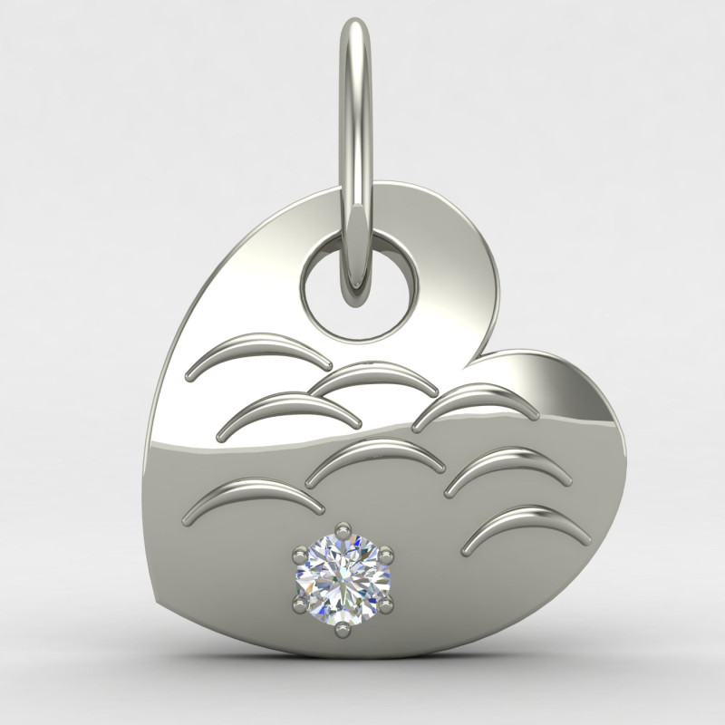 Heart Solitaire Locket Heart Solitaire Locket