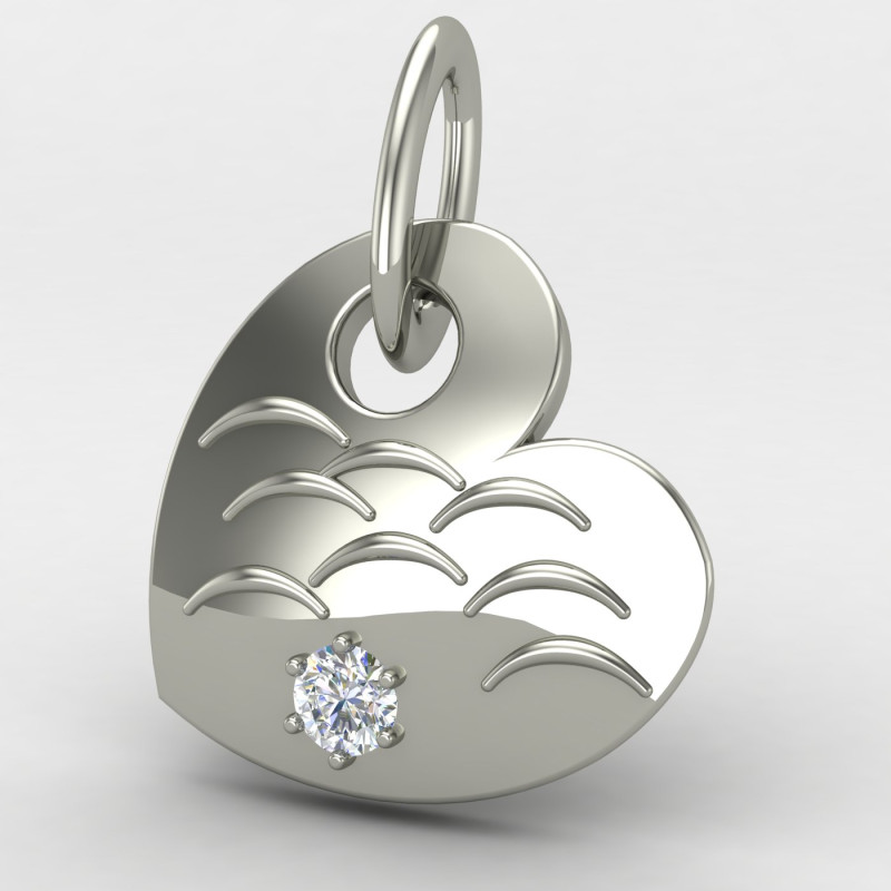 Heart Solitaire Locket Heart Solitaire Locket