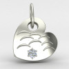 Heart Solitaire Locket Heart Solitaire Locket
