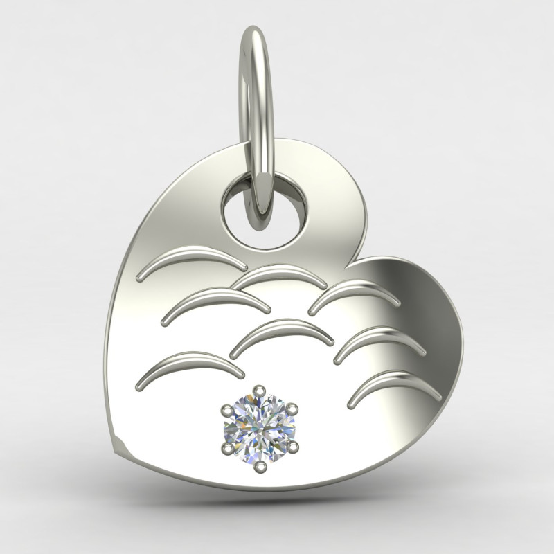 Heart Solitaire Locket Heart Solitaire Locket