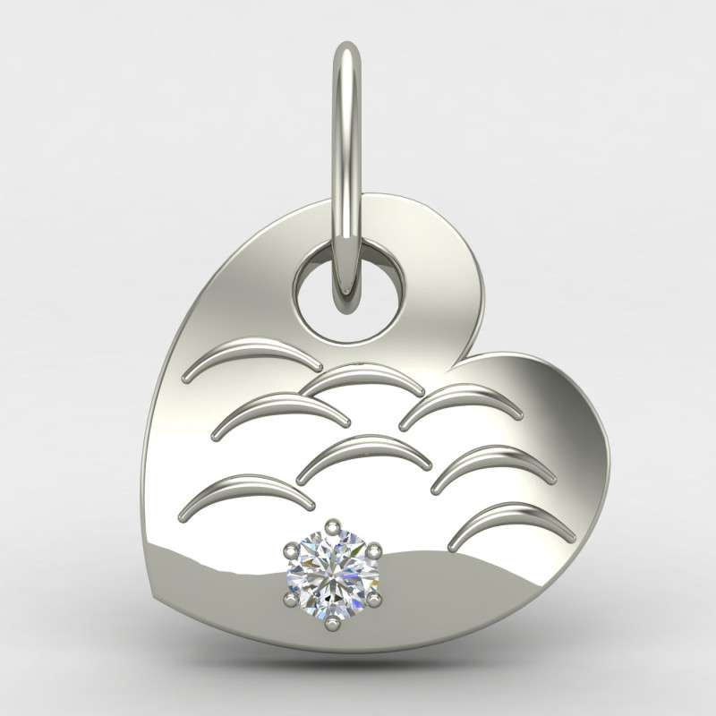 Heart Solitaire Locket Heart Solitaire Locket