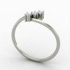 Three American Diamond Carve Ring Three American Diamond Carve Ring