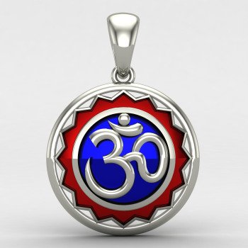 Om Locket Silver