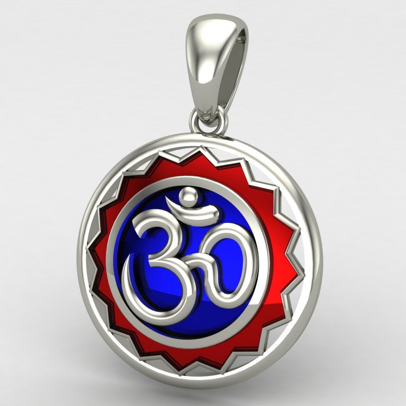 Om Locket Silver