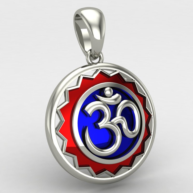 Om Locket Silver