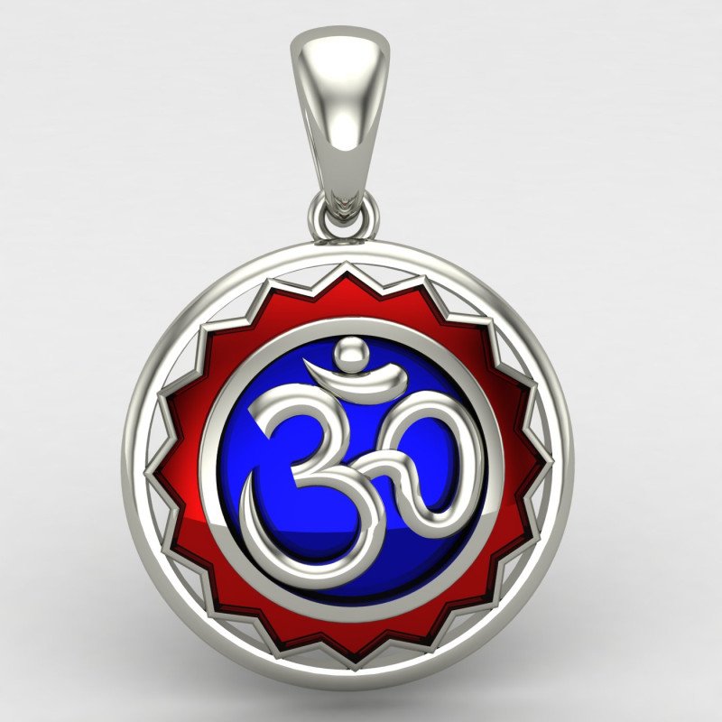 Om Locket Silver