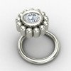 Traditional Silver Nose Pin for Festivals