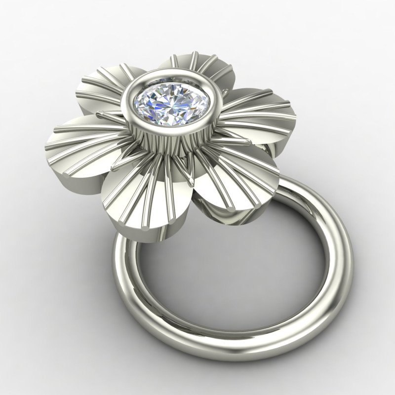 Silver Nose Pin for Bridal Look
