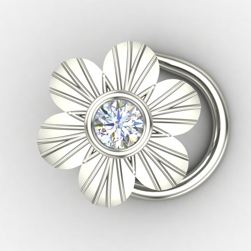 Silver Nose Pin for Bridal Look