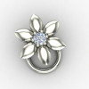Silver Nose Pin for Office Wear