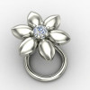 Silver Nose Pin for Office Wear