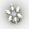 Silver Nose Pin for Office Wear