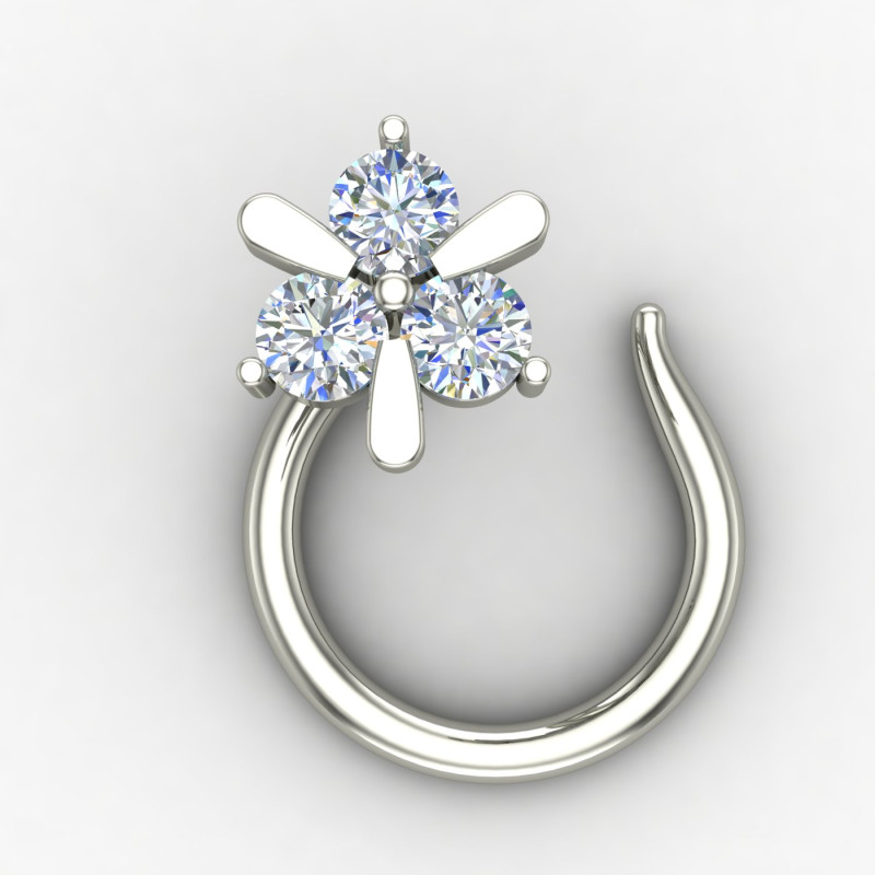 Authentic Silver Nose Pin
