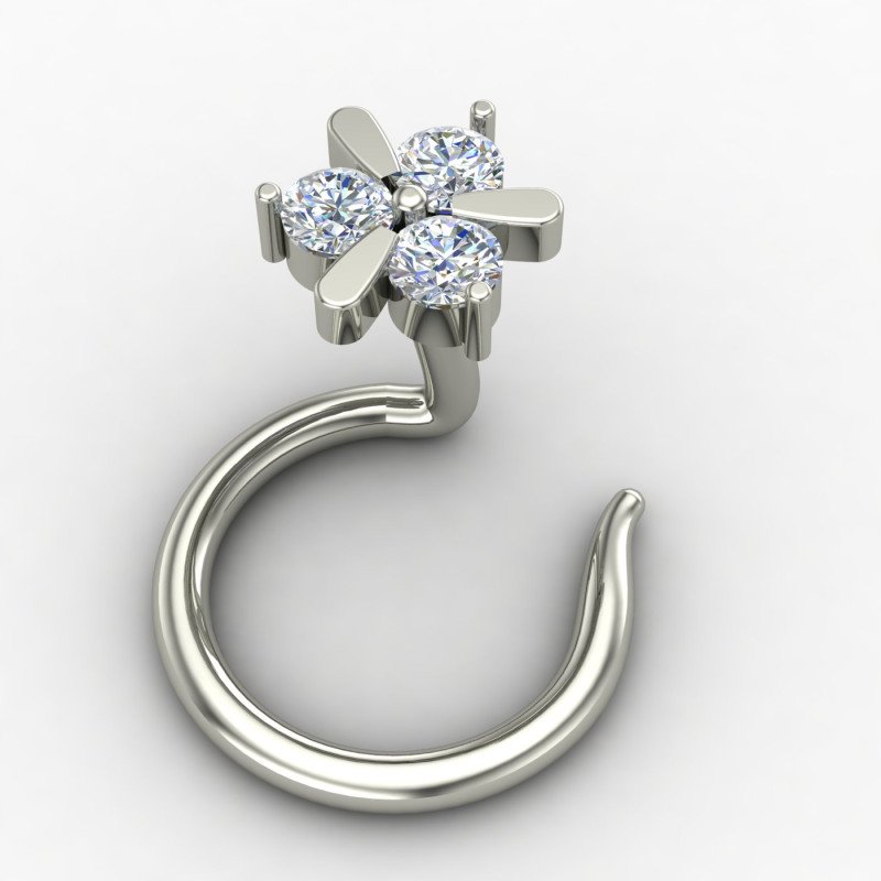 Authentic Silver Nose Pin