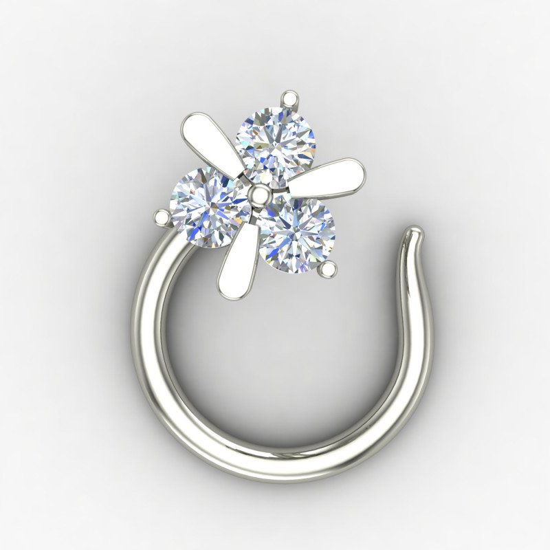 Authentic Silver Nose Pin