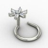 Elegant Silver Nose Pin