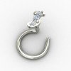 Trendy Silver Nose Pin