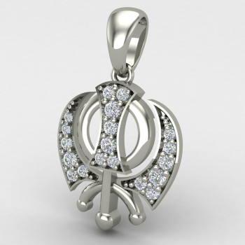 Silver Khanda Pendant