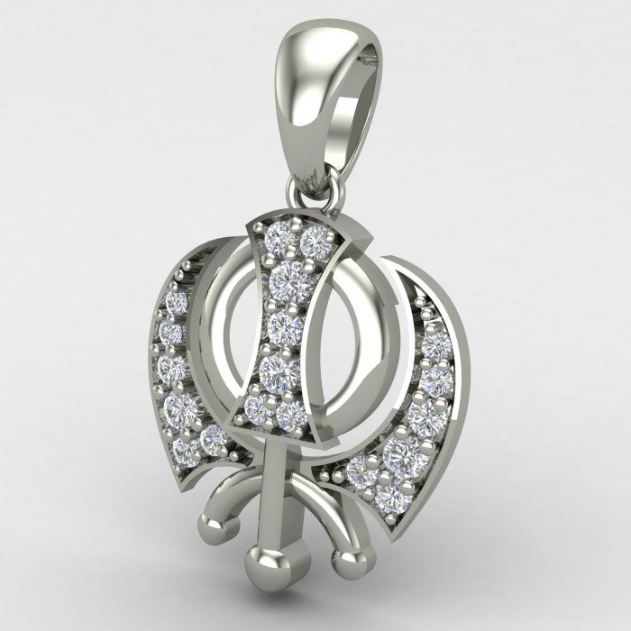 Silver Khanda Pendant Silver Khanda Pendant