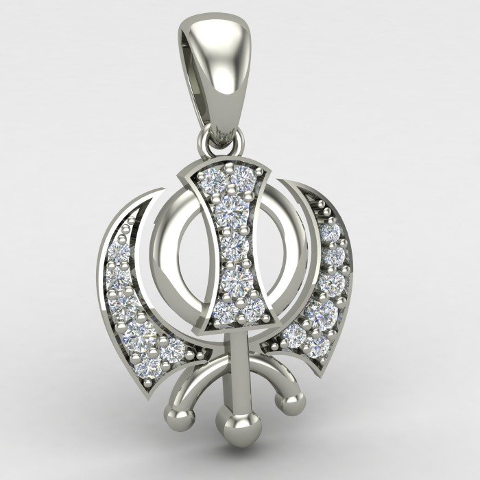 Silver Khanda Pendant Silver Khanda Pendant
