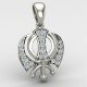 Silver Khanda Pendant Silver Khanda Pendant
