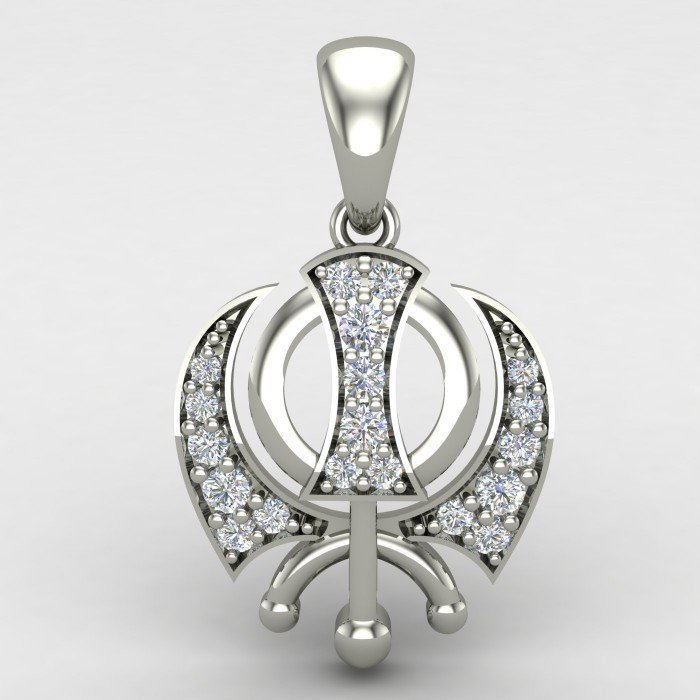 Silver Khanda Pendant Silver Khanda Pendant