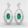 Women Emerald Earring