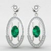 Women Emerald Earring