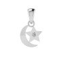 Moon Star American Diamond Pendant