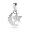 Moon Star American Diamond Pendant Moon Star American Diamond Pendant