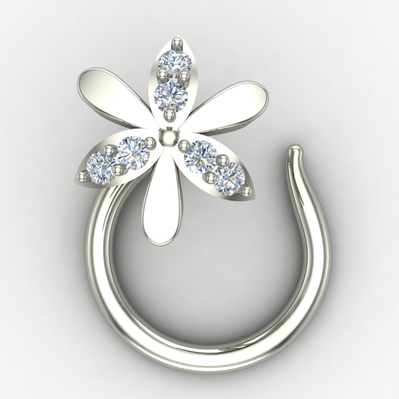 Sterling Silver Nose Pin for Women