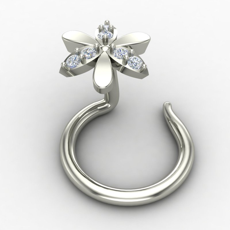 Sterling Silver Nose Pin for Women