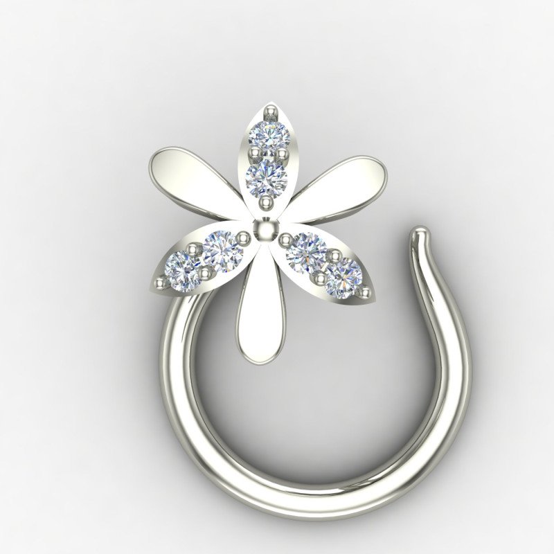 Sterling Silver Nose Pin for Women
