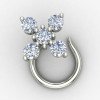 Modern Silver Nose Pin