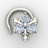 Silver Nose Pin for College Girls