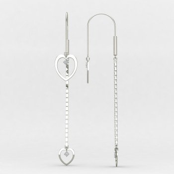 Sui Dhaga Silver Earring