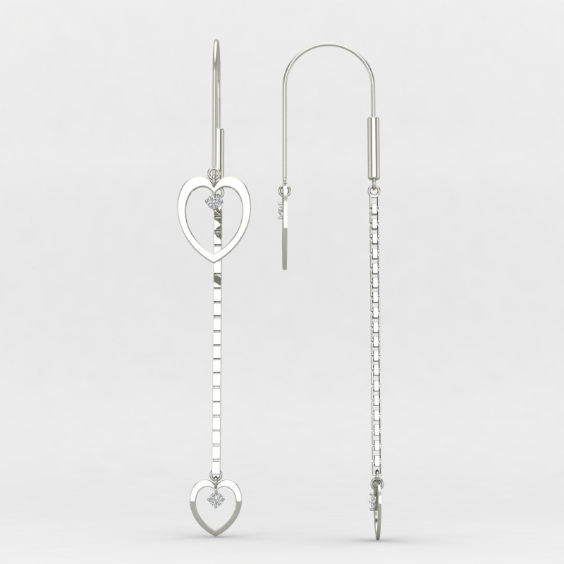 Sui Dhaga Silver Earring
