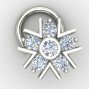 Silver Nose Pin for Festive Wear
