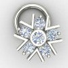 Silver Nose Pin for Festive Wear