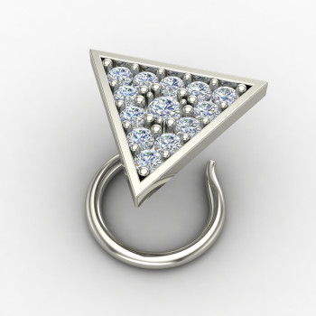 Tribal Silver Sose Pin