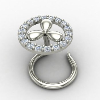 925 Sterling Silver Flower Nose Pin 925 Sterling Silver Flower Nose Pin