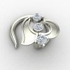 Designer Silver Nose Pin