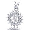 Om Sun Silver Locket Om Sun Silver Locket