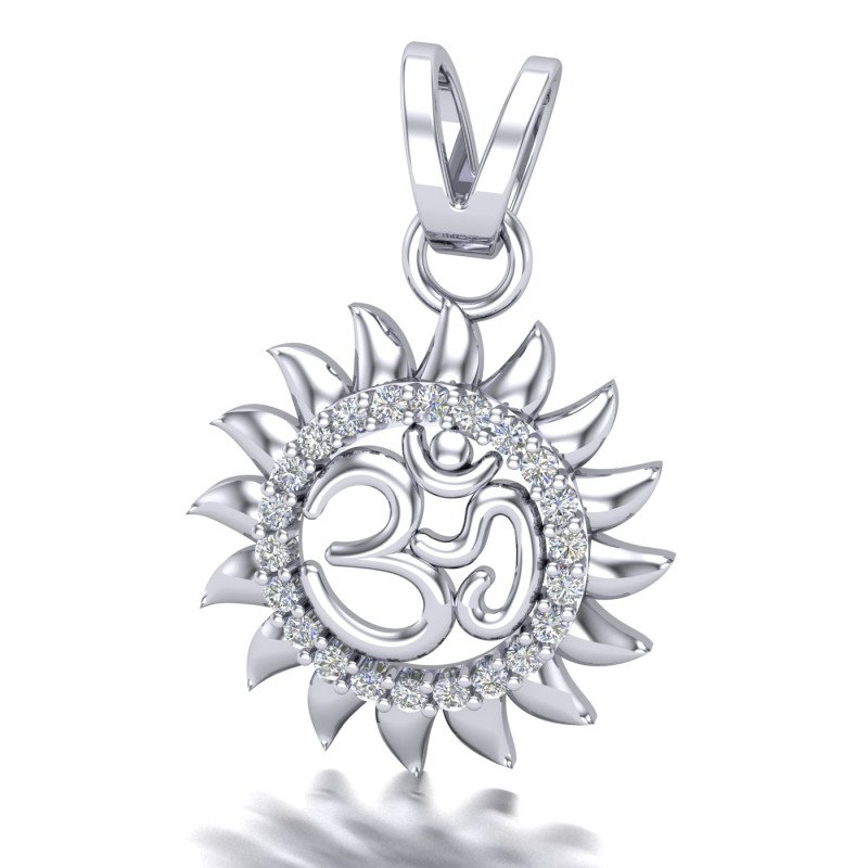 Om Sun Silver Locket Om Sun Silver Locket